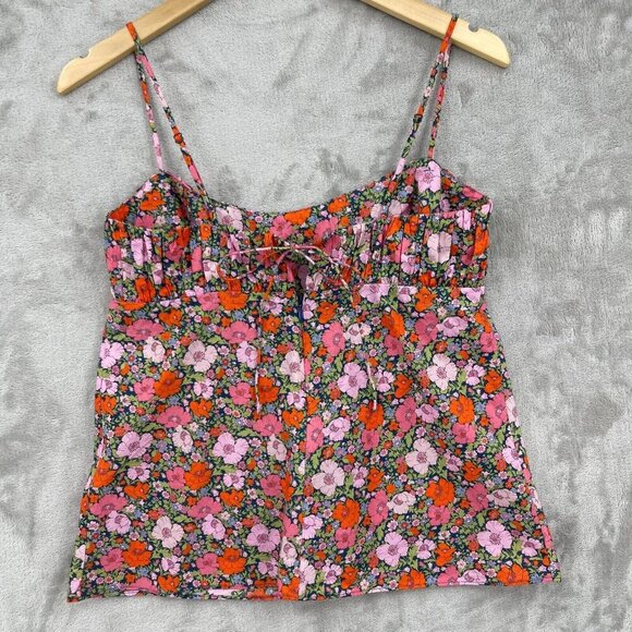 J. Crew Gathered Organic Cotton Camisole in Liberty Meadow Song Fabric - Picture 4 of 12